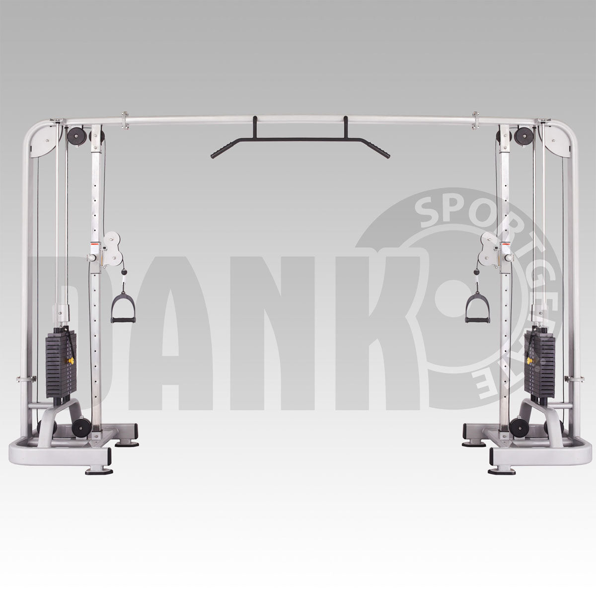 Aehnlich Star Trac, TechnoGym oder Gym80 - Danksport S-Line Gerätepark - 30 Kraftgeräte & Zubehör, Neue Geräte, Farbe Silber, Polster Braun