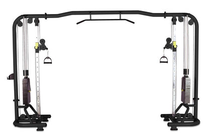 DankSport Cable Crossover height-adjustable cable pull - 2x 100kg weight blocks - Silver and Black - NEW