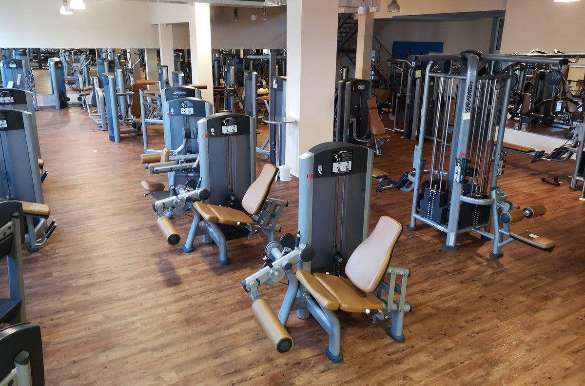 Life Fitness & Hammer Strength - 93 Fitnessgeräte - Kraftgeräte, Cardiogeräte, Plate loaded Geräte, Bänke etc - komplettes Fitnessstudio - gebraucht - TOP Zustand
