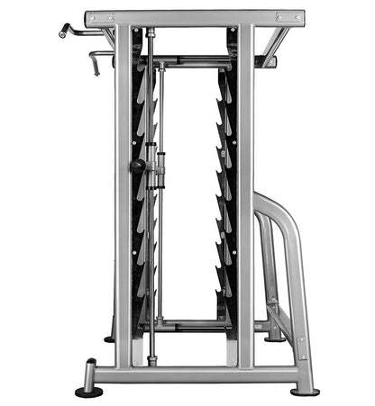 BH Fitness Max Rack LD400 / XD400EI, Multipresse, Power / Squat Rack, Silber, gebraucht