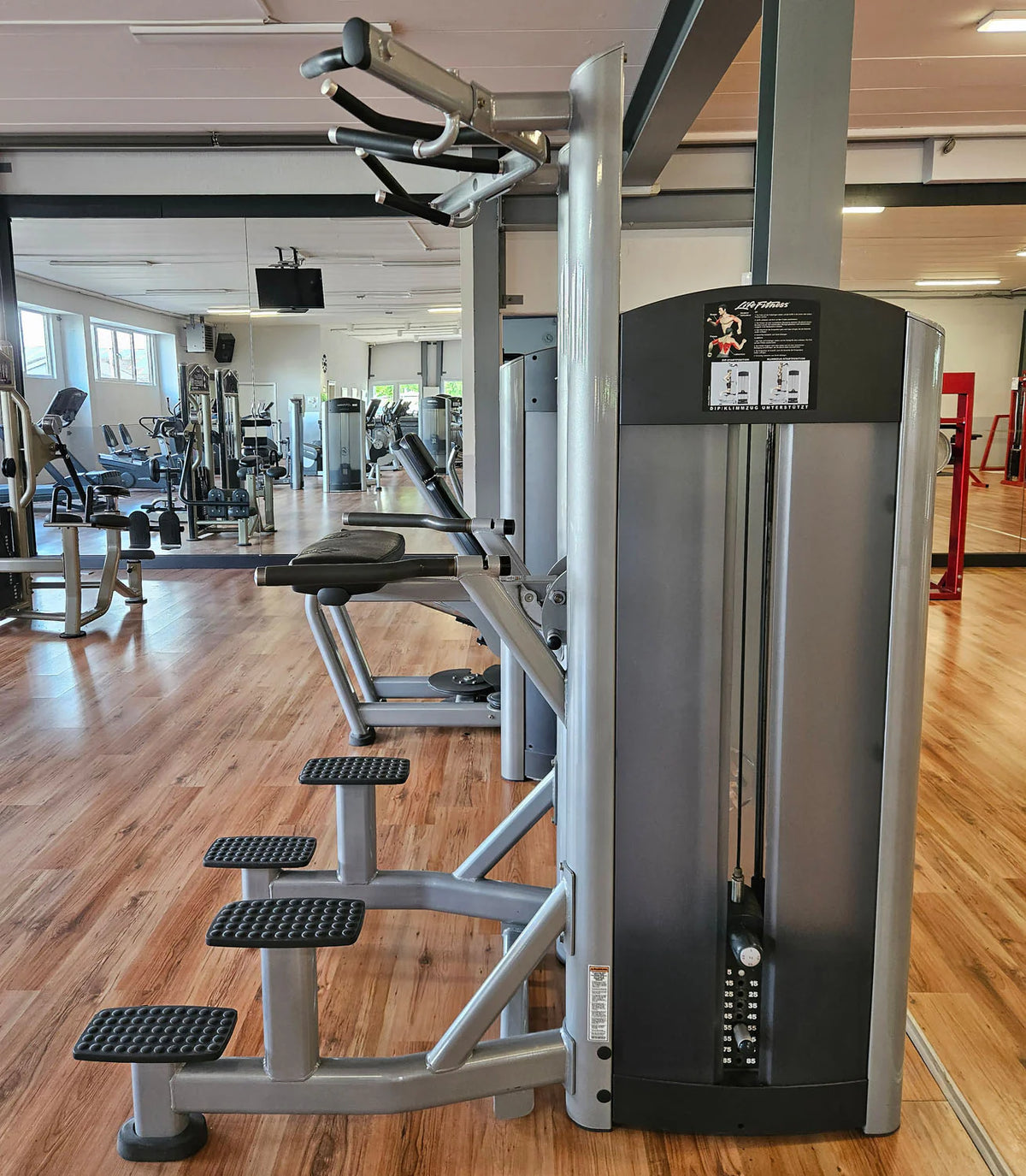 Life Fitness Set 19 Kraftgeräte, Signature und Pro2 Serie, Rahmen Silber, Polster Schwarz, gebraucht - überholter Zustand