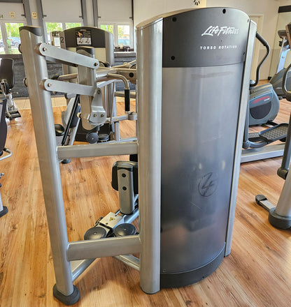Life Fitness Rotationsmaschine, Rotary Torso Twister, Rumpfdrehung Rotator, Signature Series, Rahmenfarbe Silber, gebraucht - überholter Zustand