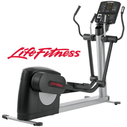 Life Fitness Crosstrainer, Integrity Series, CLSXH, Elliptical Trainer, Color Silver, Used - Refurbished Condition