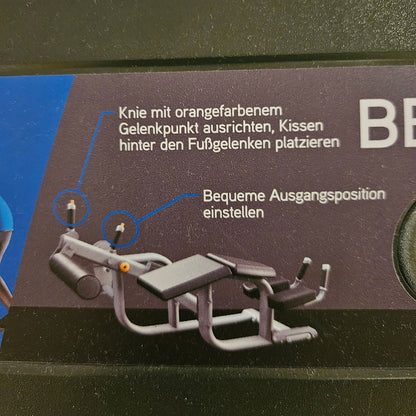 Matrix Ultra Prone Leg Curl G7-S73, Beinbeuger liegend, Rahmen Silber, gebraucht - überholter Zustand