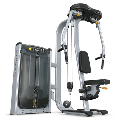 Matrix Ultra Pec Fly and Rear Delt G7-S22, Butterfly and Butterfly Reverse 2 in 1 combination machine, frame silver, used - refurbished condition