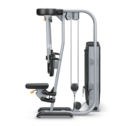 Matrix Ultra Pec Fly and Rear Delt G7-S22, Butterfly and Butterfly Reverse 2 in 1 combination machine, frame silver, used - refurbished condition