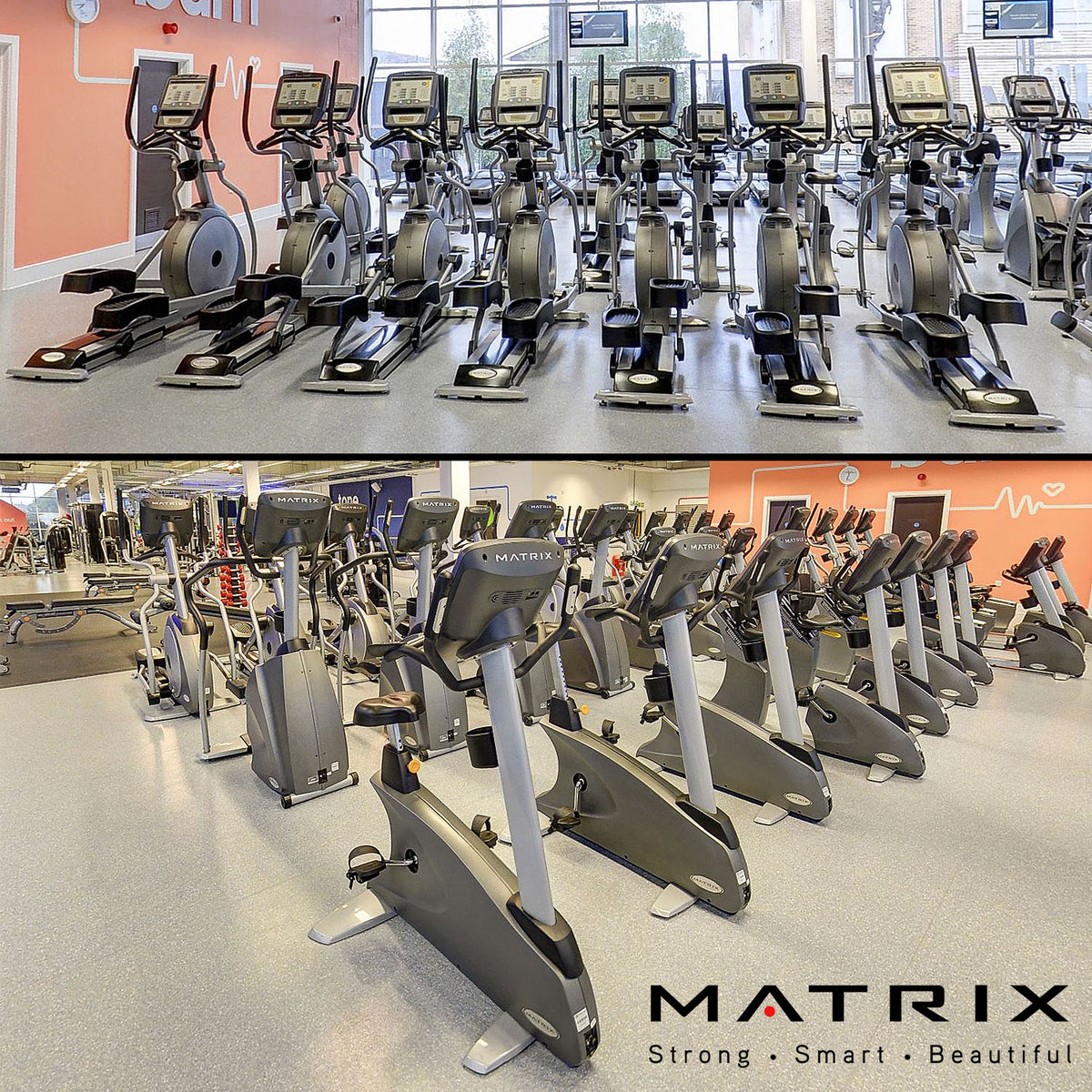 Matrix Cardiogerätepark, 9 Geräte, Laufbänder, Crosstrainer, Ergometer, Stepper etc, neue Modelle, T5x - E5x - U5x - R5x, S5x, gebraucht, überholter Zustand