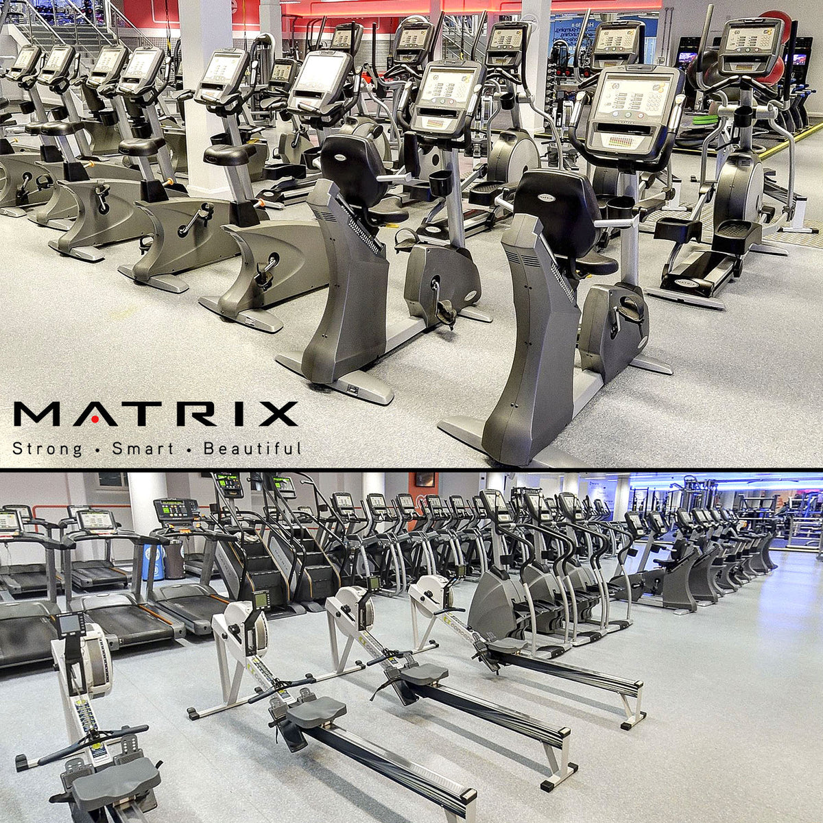 Matrix Cardiogerätepark, 9 Geräte, Laufbänder, Crosstrainer, Ergometer, Stepper etc, neue Modelle, T5x - E5x - U5x - R5x, S5x, gebraucht, überholter Zustand