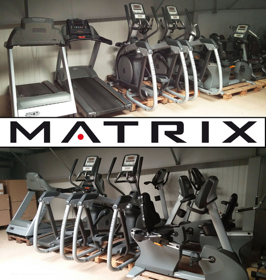 Ausdauergeräte Set 8 Stk von Matrix, junge Cardiogeräte, neue Modelle, Ascent Trainer, Laufbänder, Ergometer, Recumbent etc, gebraucht - überholter Zustand