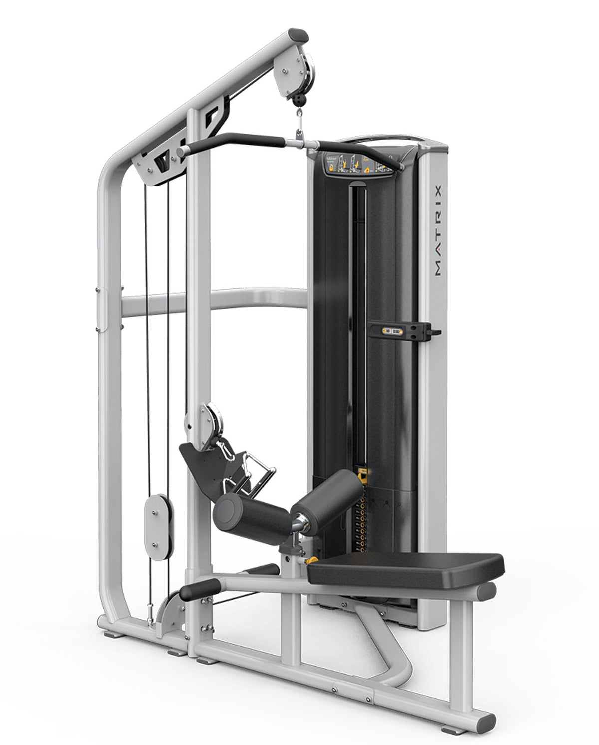 Matrix Versa Dual Latzug und Rudern sitzend VS-S331, Lat Pulldown and Row Machine, Kombimaschine 2 in 1, Rahmen Silber, gebraucht - überholter Zustand