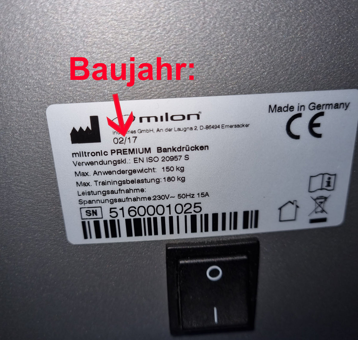 Milon 6er PREMIUM Kraft Zirkel, Baujahr 2017, Gehäuse in Anthrazit Stone, Polster Braun, inkl. LED Ampel, Top Zustand, gebraucht - überholt und Neuwertig