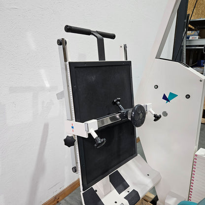 MKB Keller functional press, leg press adjustable sitting - lying, tilting gyroscope, 180kg weight block, color white, used - refurbished condition