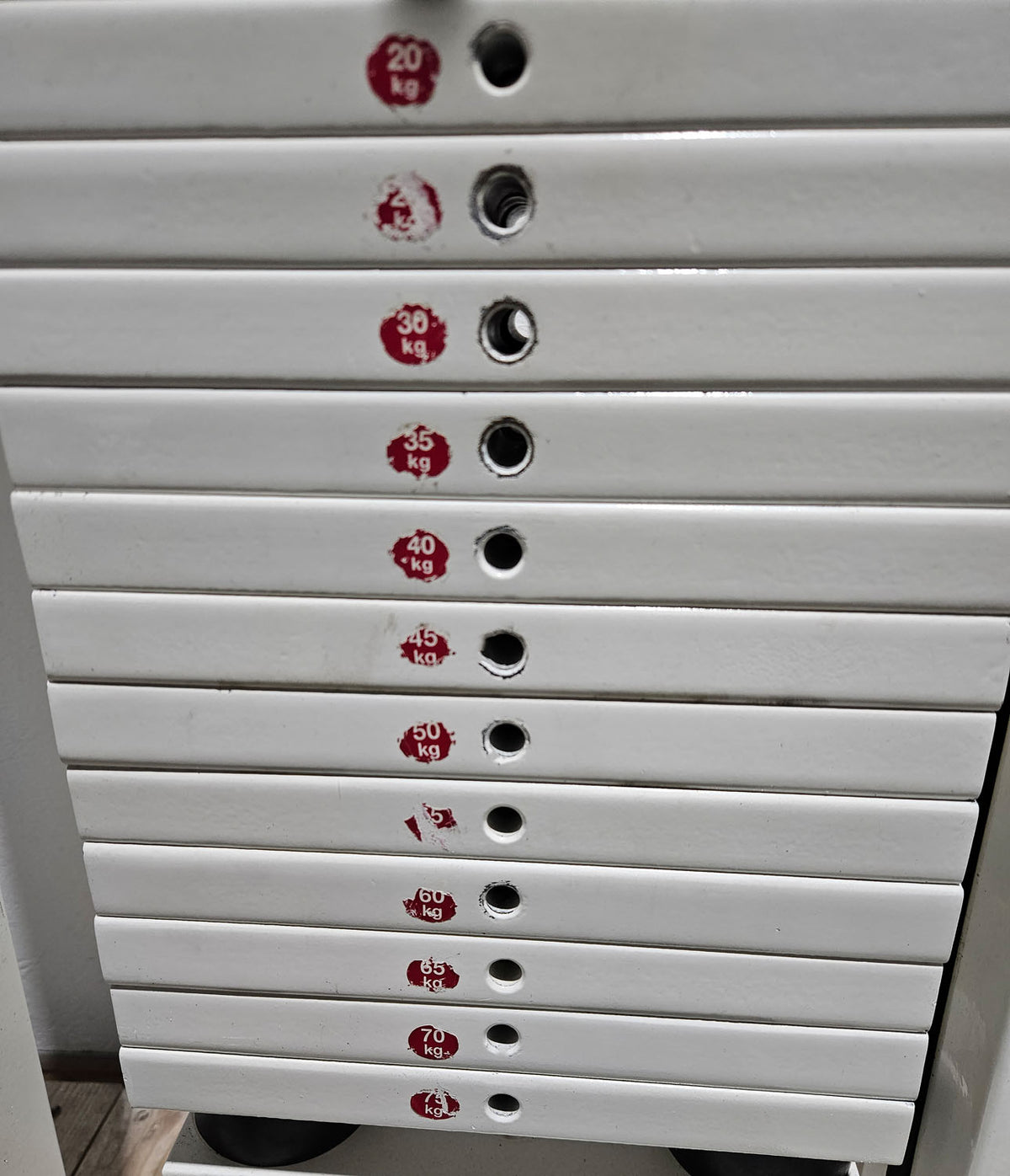 MKB Keller R14 Extensionstrainer, großer Rückenstrecker, sehr variabel einstellbar, Lower Back Machine, Hyperextension, Farbe Weiß, gebraucht - überholter Zustand