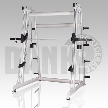 Aehnlich Star Trac, TechnoGym oder Gym80 - Danksport S-Line Gerätepark - 30 Kraftgeräte & Zubehör, Neue Geräte, Farbe Silber, Polster Braun
