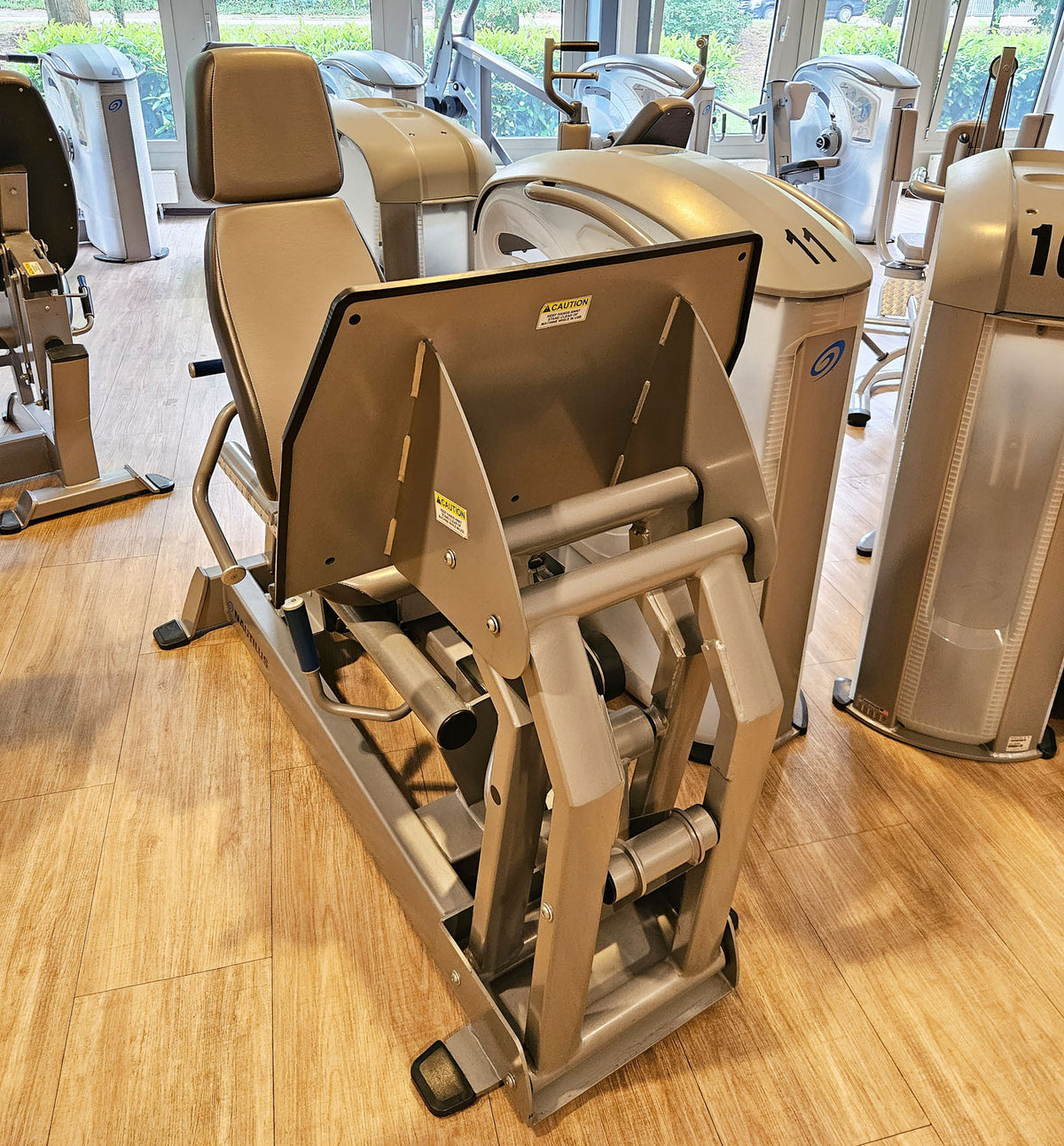 Nautilus ONE Leg Press, Beinpresse sitzend, Model S6LP, Rahmenfarbe Silber, gebraucht - überholter Zustand