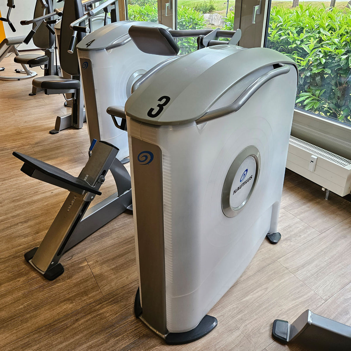 Nautilus ONE Low Back, Lower Back Machine, Rückenstreckermaschine, Hyperextension, Model S6LB, Rahmenfarbe Silber, gebraucht - überholter Zustand