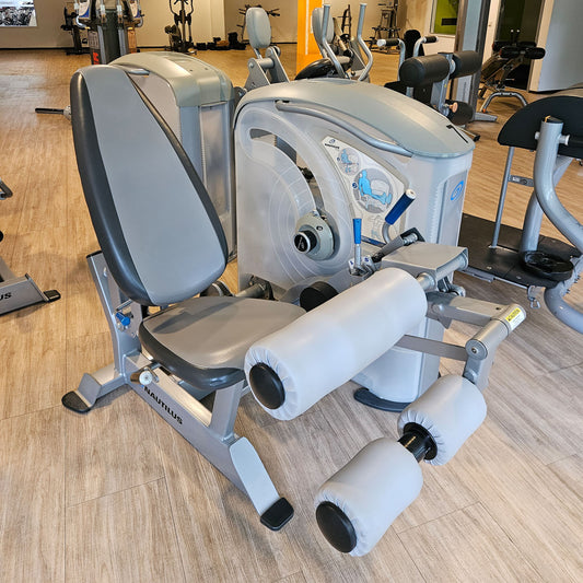 Nautilus ONE Seated Leg Curl, Model S6LC, frame color silver, used - refurbished condition