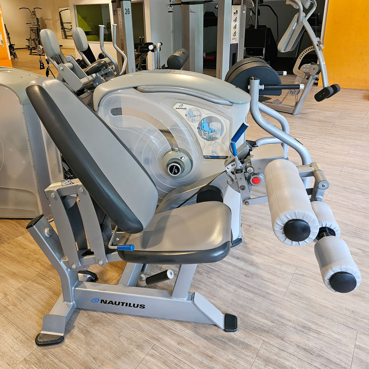 Nautilus ONE Seated Leg Curl, Model S6LC, frame color silver, used - refurbished condition