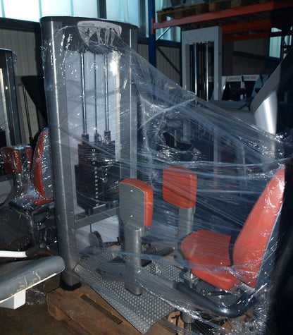 BH Fitness Gerätepark, Strength Line, 3 Jahre alt, gebraucht, Rahmen silber, Polster Orange/Braun