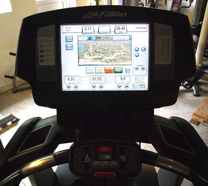 Life Fitness Elevation Series 95 Engage cardio equipment, 10 cardio machines in a set, touchscreen displays, used - refurbished condition