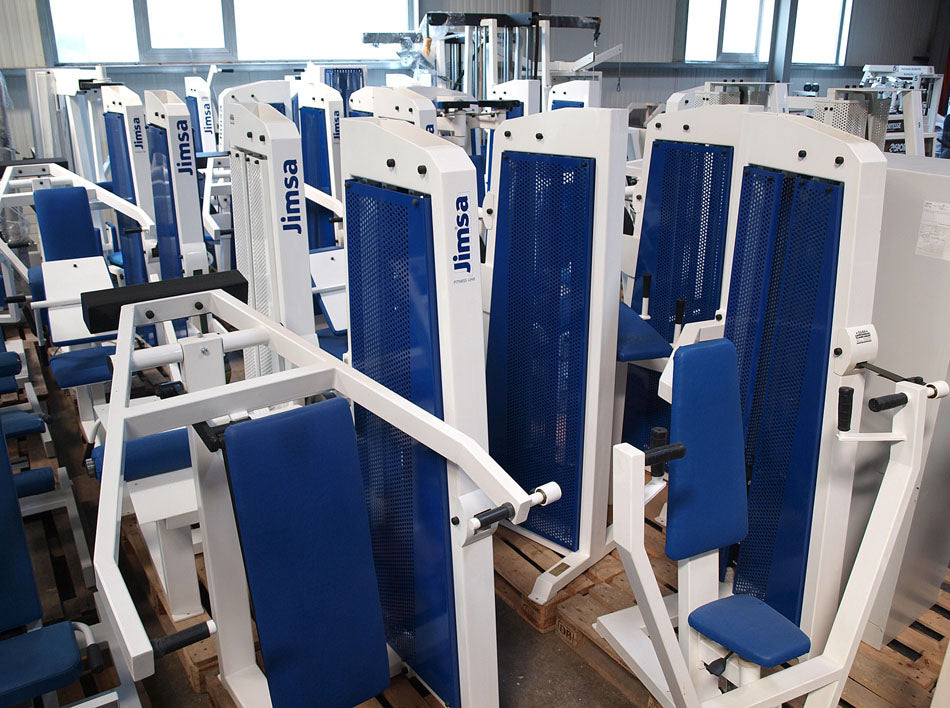 Jimsa Fitnessline- und Professionalline Kraftgerätepark, Fitnessstudio, Weiß, gebraucht