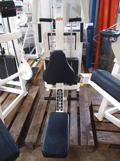 Cybex strength training equipment, 12 fitness machines, color white and black, used