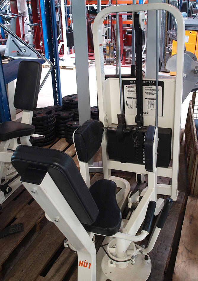 Cybex Abductor and Adductor Set, Strength Training Equipment, White, Used