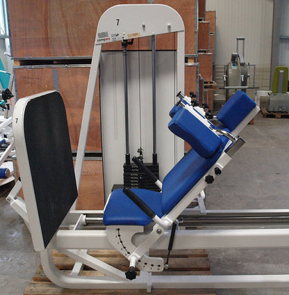 Proxomed Compass functional press, adjustable leg press, tilting gyroscope, MPG, frame color white, used - refurbished condition