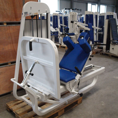 Proxomed Compass functional press, adjustable leg press, tilting gyroscope, MPG, frame color white, used - refurbished condition