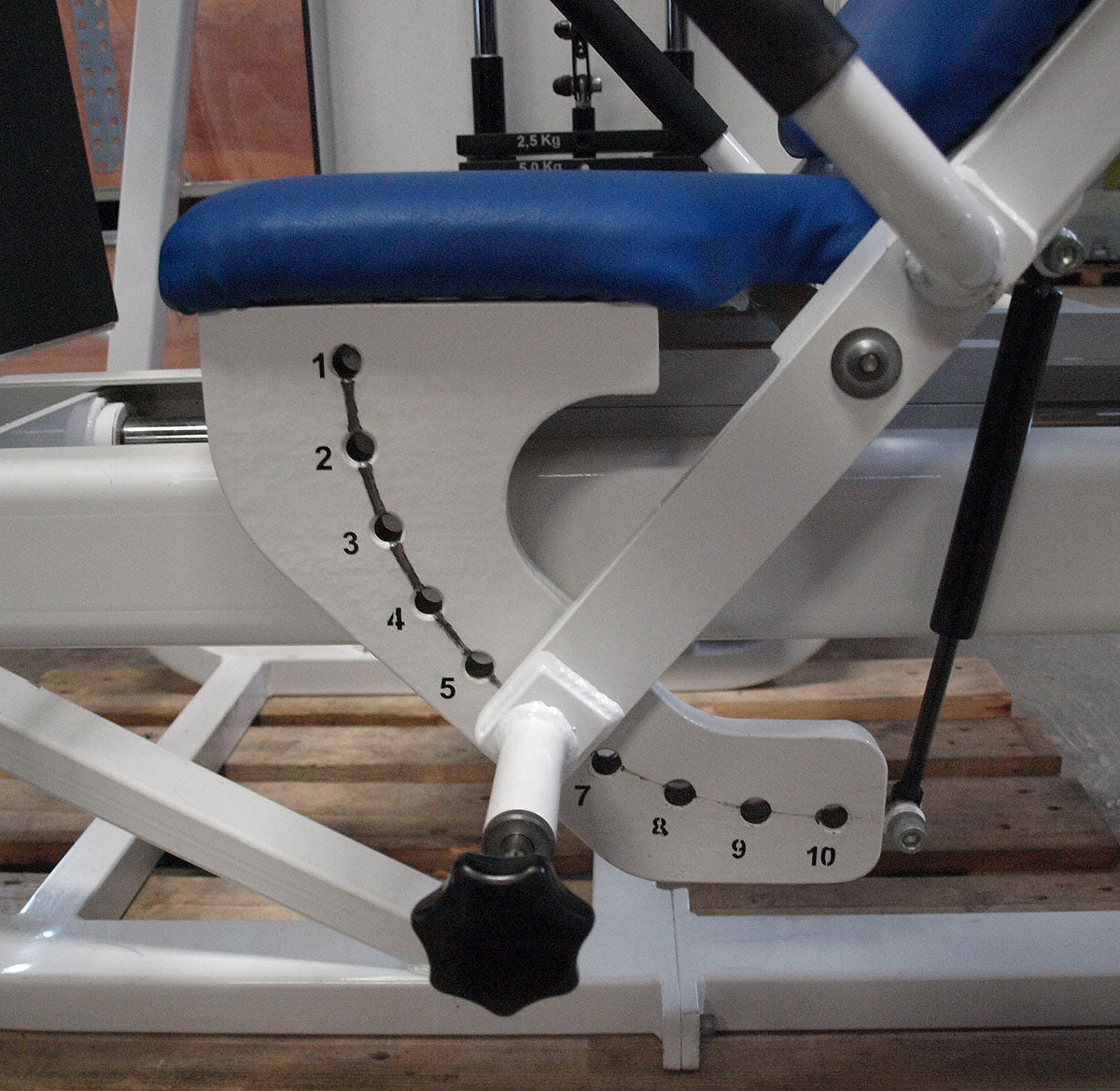 Proxomed Compass functional press, adjustable leg press, tilting gyroscope, MPG, frame color white, used - refurbished condition