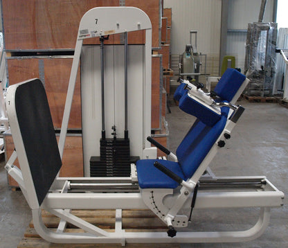 Proxomed Compass functional press, adjustable leg press, tilting gyroscope, MPG, frame color white, used - refurbished condition