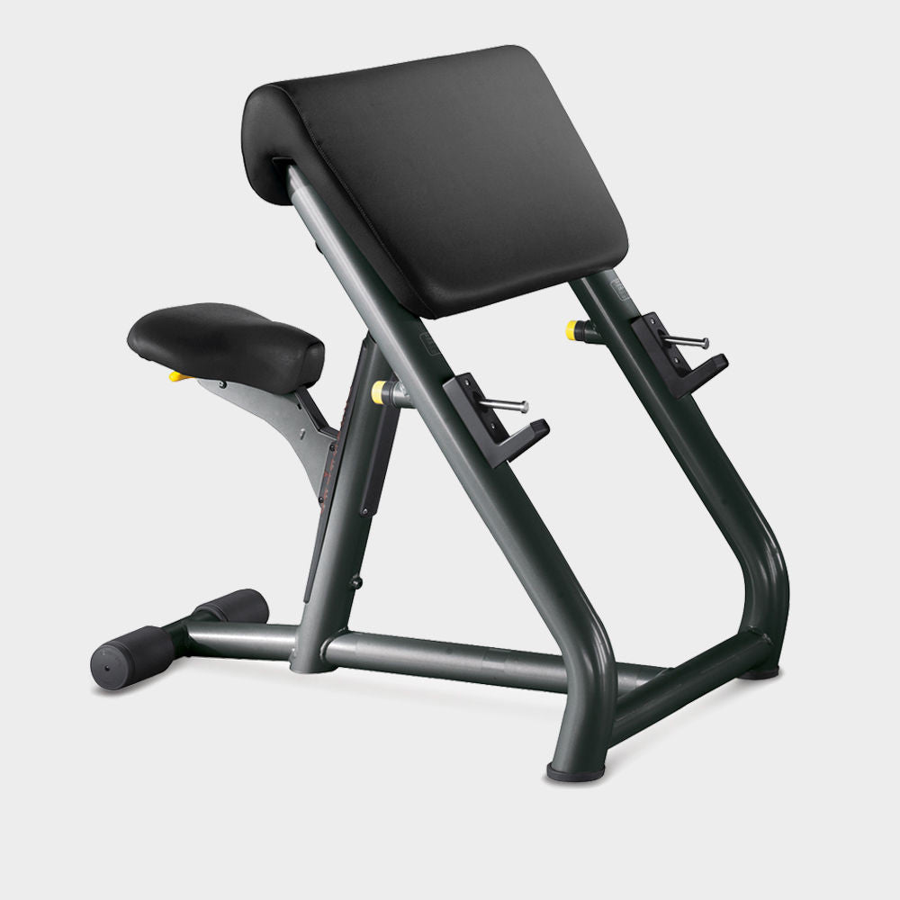 TechnoGym Scottcurl Bank, Scott bench, Bizeps Trainingsbank, Farbe Schwarz, Polster Schwarz, gebraucht - geprüfter Zustand