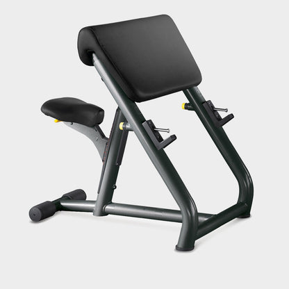 TechnoGym Scottcurl Bank, Scott bench, Bizeps Trainingsbank, Farbe Schwarz, Polster Schwarz, gebraucht - geprüfter Zustand