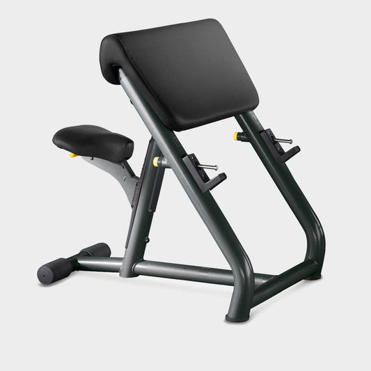 TechnoGym Scottcurl Bank, Scott bench, Bizeps Trainingsbank, Farbe Schwarz, Polster Schwarz, gebraucht - geprüfter Zustand