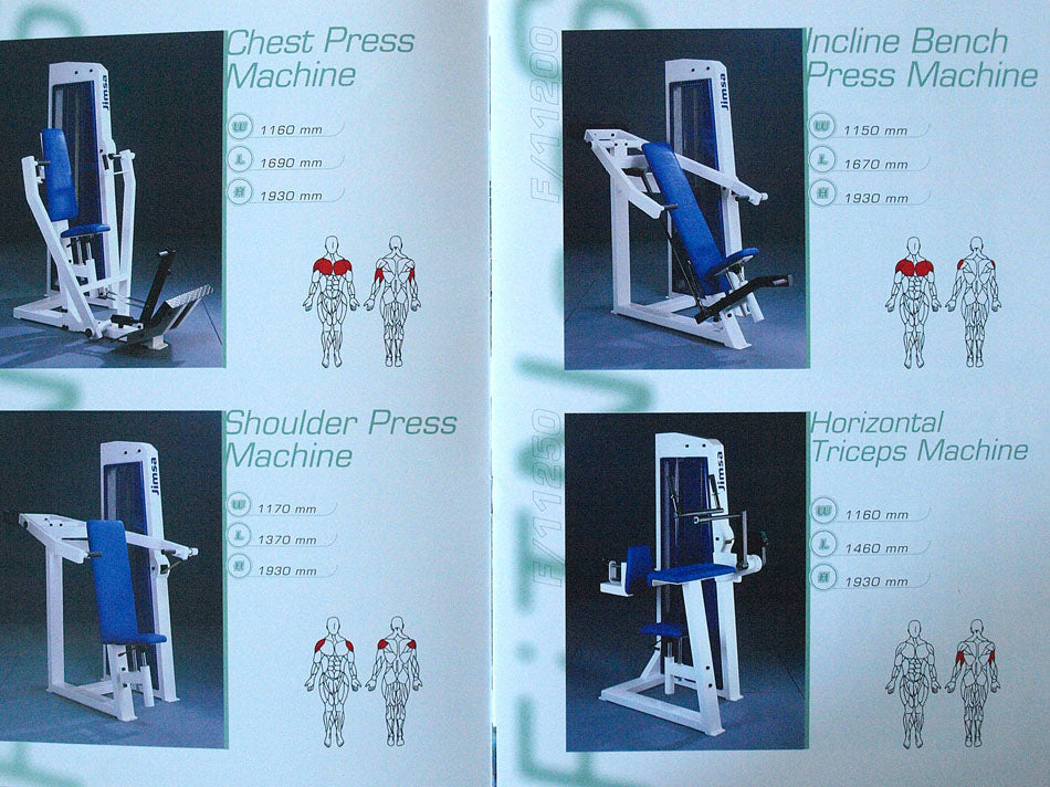 Jimsa Kraftgerätepark Proline Set 4, Fitnessstudio Geräte Ausstattung, gebraucht