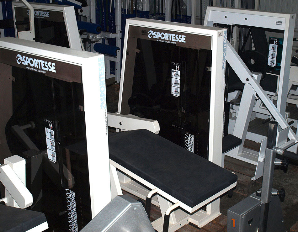 Sportesse Kraftgerätepark, 17 Fitnessgeräte, komplette Fitnessstudio Ausstattung, gebraucht