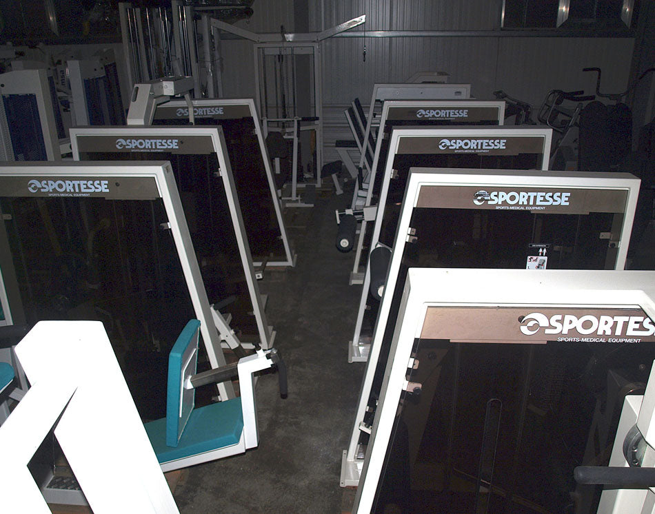 Sportesse Kraftgerätepark, 17 Fitnessgeräte, komplette Fitnessstudio Ausstattung, gebraucht