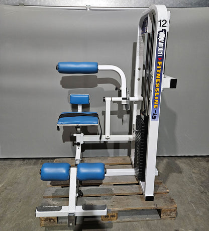 Paramount Back-Ab Model 1800 - Bauchmaschine und Rückenstrecker 2 in 1 Kombimaschine, Lower back and Abdominal, Made in USA, Farbe Weiß, gebraucht - geprüfter Zustand