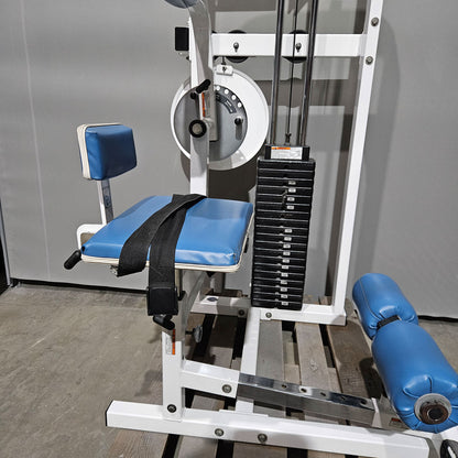 Paramount Back-Ab Model 1800 - Bauchmaschine und Rückenstrecker 2 in 1 Kombimaschine, Lower back and Abdominal, Made in USA, Farbe Weiß, gebraucht - geprüfter Zustand