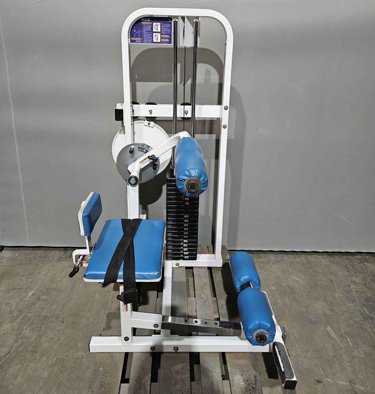 Paramount Back-Ab Model 1800 - Bauchmaschine und Rückenstrecker 2 in 1 Kombimaschine, Lower back and Abdominal, Made in USA, Farbe Weiß, gebraucht - geprüfter Zustand