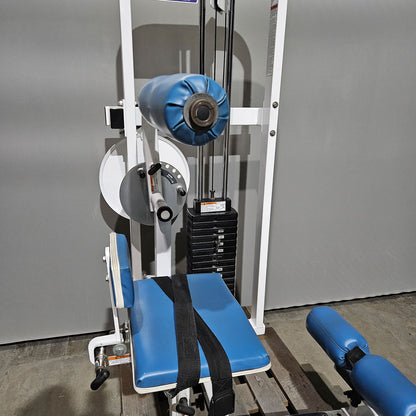 Paramount Back-Ab Model 1800 - Bauchmaschine und Rückenstrecker 2 in 1 Kombimaschine, Lower back and Abdominal, Made in USA, Farbe Weiß, gebraucht - geprüfter Zustand