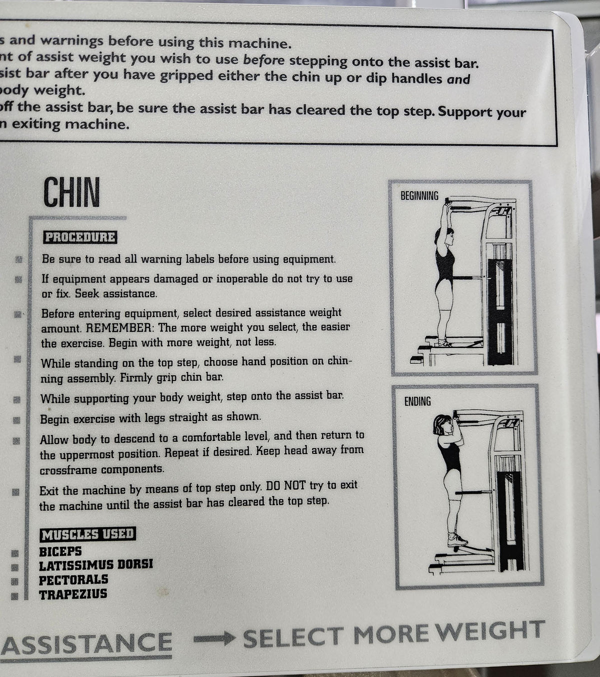Paramount Chin-Dip Model PL4000 - Dip-Klimmzugmaschine mit Gewichtsunterstützung, Made in USA, gebraucht - geprüfter Zustand
