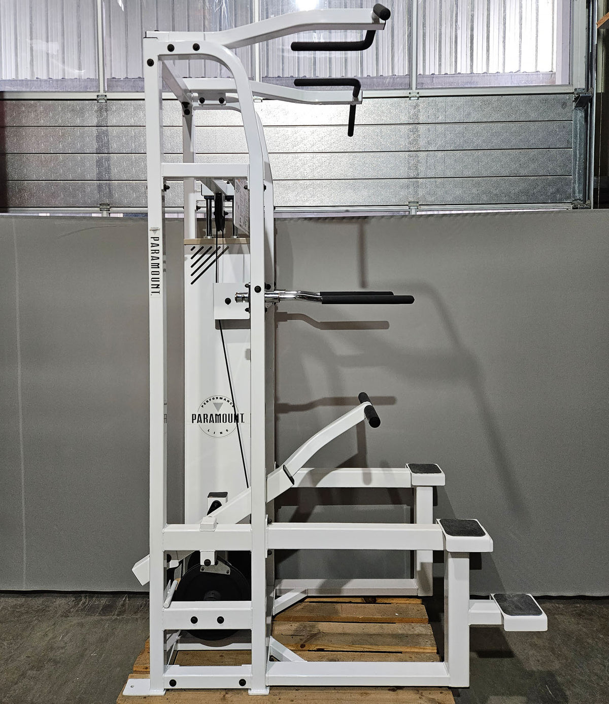 Paramount Chin-Dip Model PL4000 - Dip-Klimmzugmaschine mit Gewichtsunterstützung, Made in USA, gebraucht - geprüfter Zustand