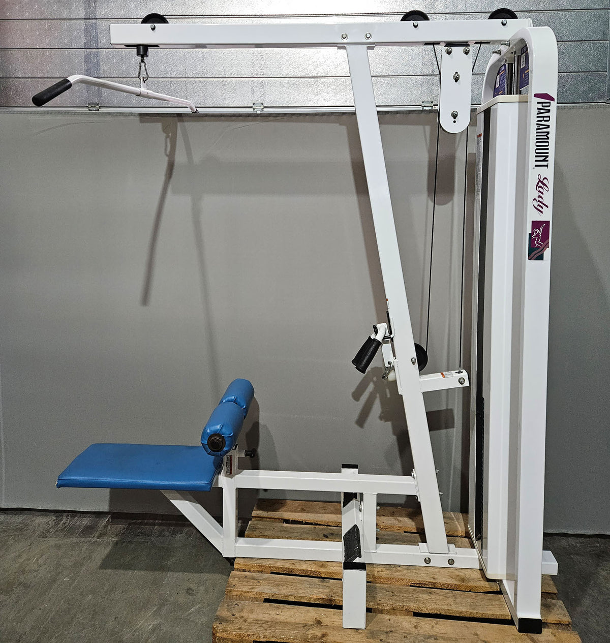 Paramount Lat-Row Model 700 - Latzug von Oben am Kabel sowie Rudern am Kabel - 2 in 1 Kombigerät, Pulldown and Row, Made in USA, gebraucht - geprüfter Zustand