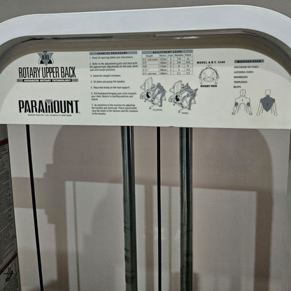 Paramount Rotary Upper Back - ART 4300 - Rudermaschine Row mit Bruststütze, drehbare Griffe, Made in USA, gebraucht - geprüfter Zustand