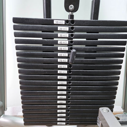 Proxomed - AS, Funktionsstemme, Beinpresse verstellbar sitzend - liegend, 200kg Gewichtsblock, gebraucht - überholter Zustand