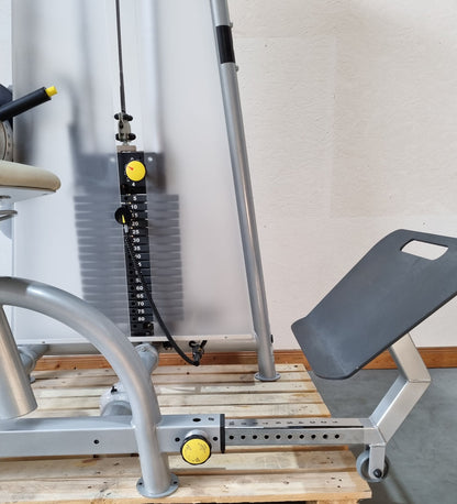 Proxomed Compass 530 Rückenflexion, Bauchmaschine, Rückenbeuger, Abdominal Crunch, MPG, Reha, Rahmenfarbe Silber, gebraucht - überholter Zustand