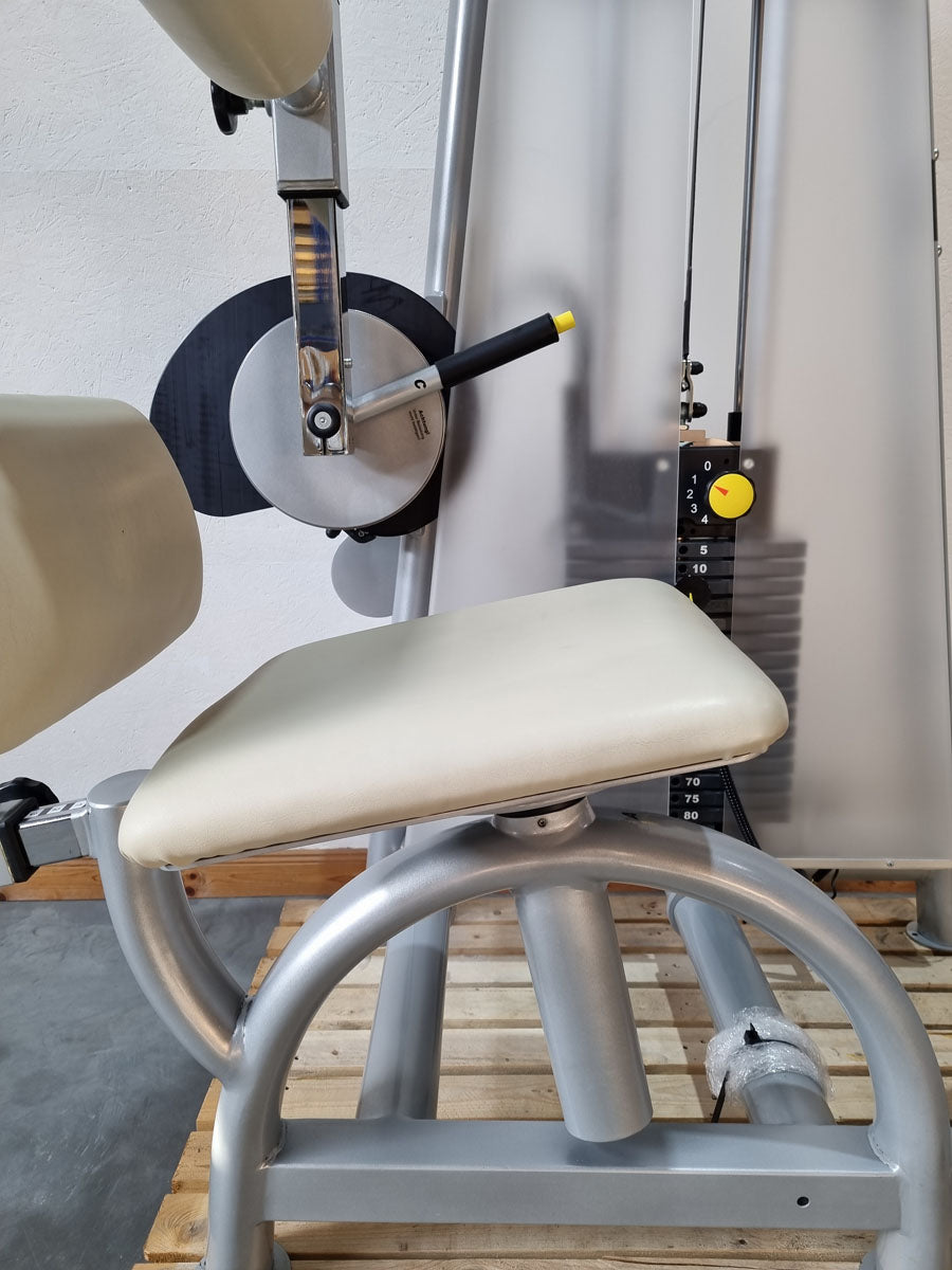 Proxomed Compass 530 Rückenflexion, Bauchmaschine, Rückenbeuger, Abdominal Crunch, MPG, Reha, Rahmenfarbe Silber, gebraucht - überholter Zustand