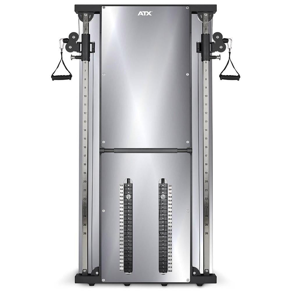 ATX Duale Wandzugstation -Mirror- mit 2 x 60 kg Steckgewichten