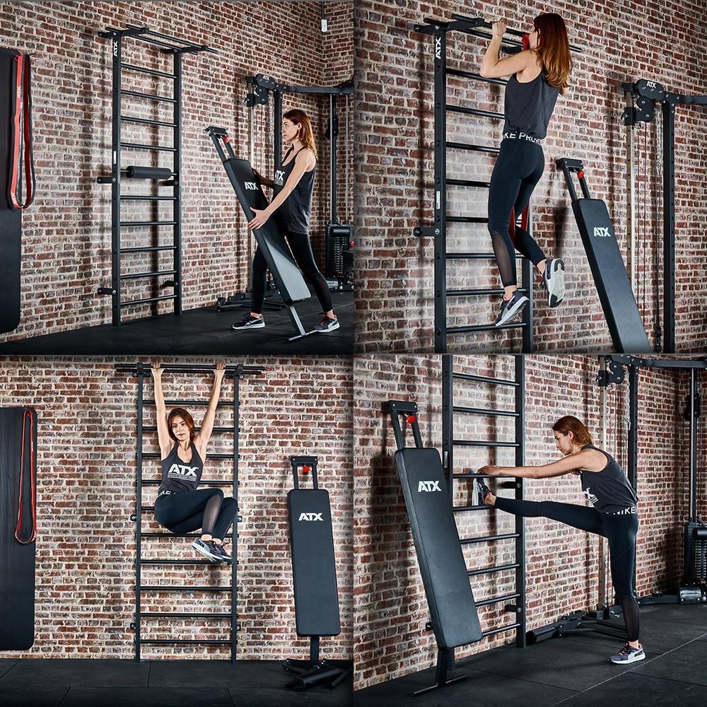 ATX Wall Bar Gym / Sprossenwand mit Bank